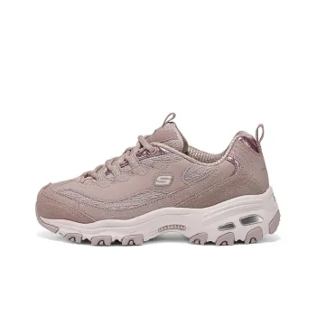 Skechers DLITES Anti-Slip Wear-Resistant Low-Top Chunky Sneakers Women's Cameo Brown