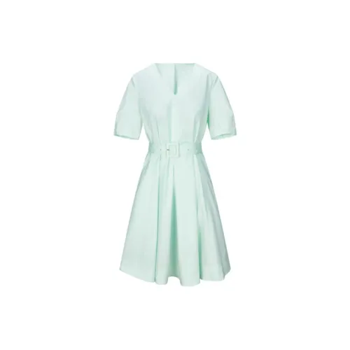 VIZAVIZA Short-Sleeved Dresses Women's Bubble Green