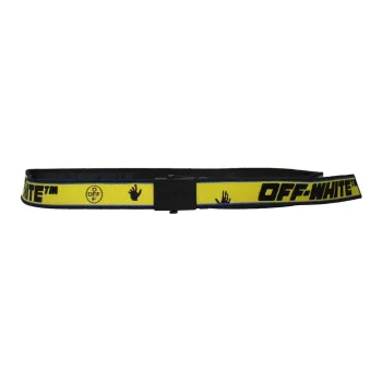 OFF-WHITE Emblem Decoration Fabric Other Belts Women's Yellow 2.8CM