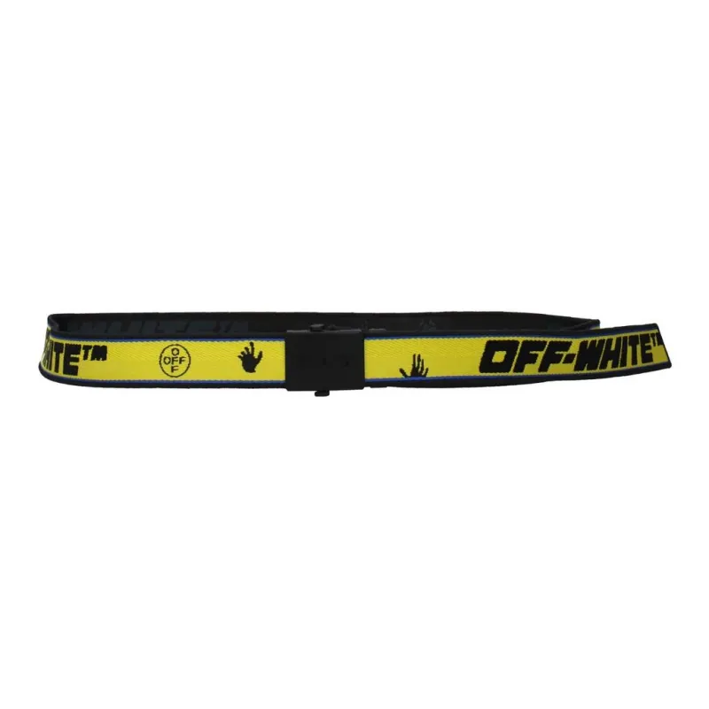 OFF-WHITE Emblem Decoration Fabric Other Belts Women's Yellow 2.8CM-0