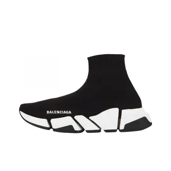 Balenciaga Speed 2 Trainer Knit 'Black White' Women's