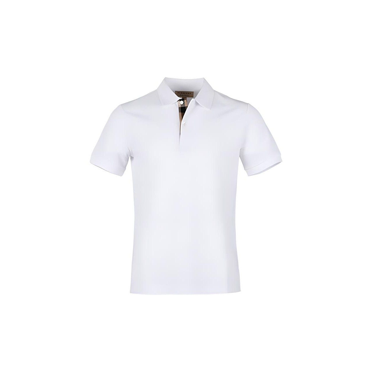 Burberry white polo shirt mens hotsell