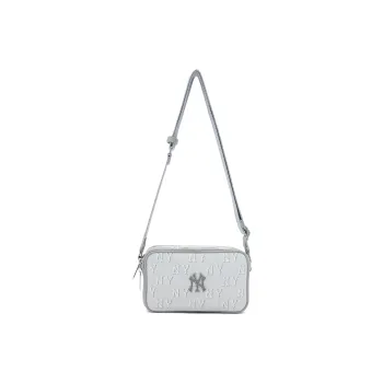 MLB Cotton Polyester Polyester One Shoulder Handbag Crossbody Bag Regular Unisex Gray White