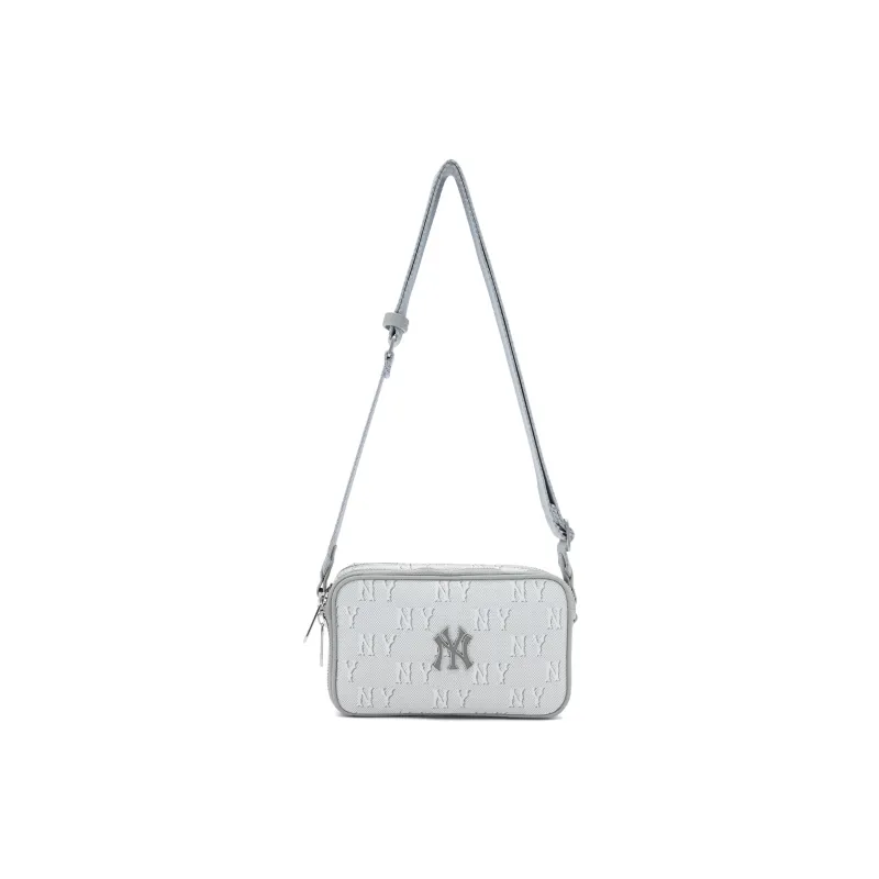 MLB Cotton Polyester Polyester One Shoulder Handbag Crossbody Bag Regular Unisex Gray White-0