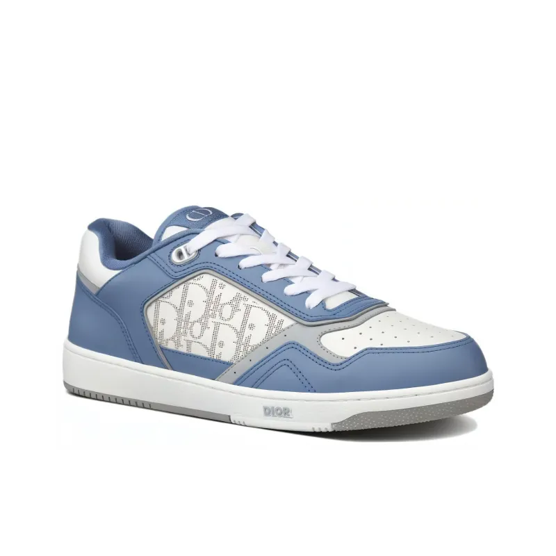DIOR B27 Low Blue White DIOR Oblique Galaxy Leather-2