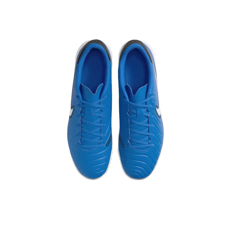 Nike Tiempo Legend 10 Club Anti Slip Wear Resistant Soccer Shoes Unisex Blue White-3