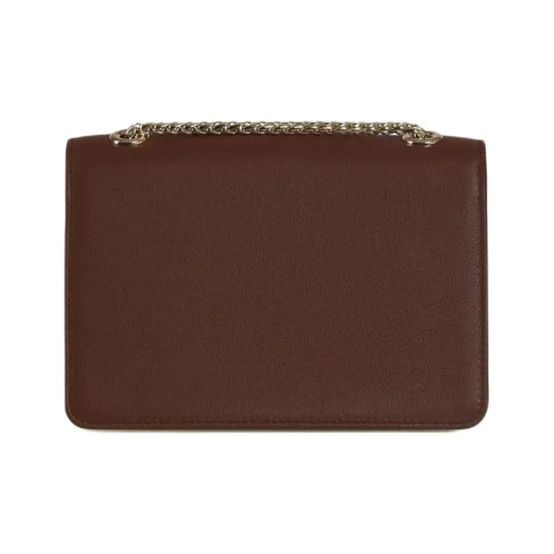 Strathberry Calfskin Crossbody Bag Mini Women's Beige & Burgundy-2