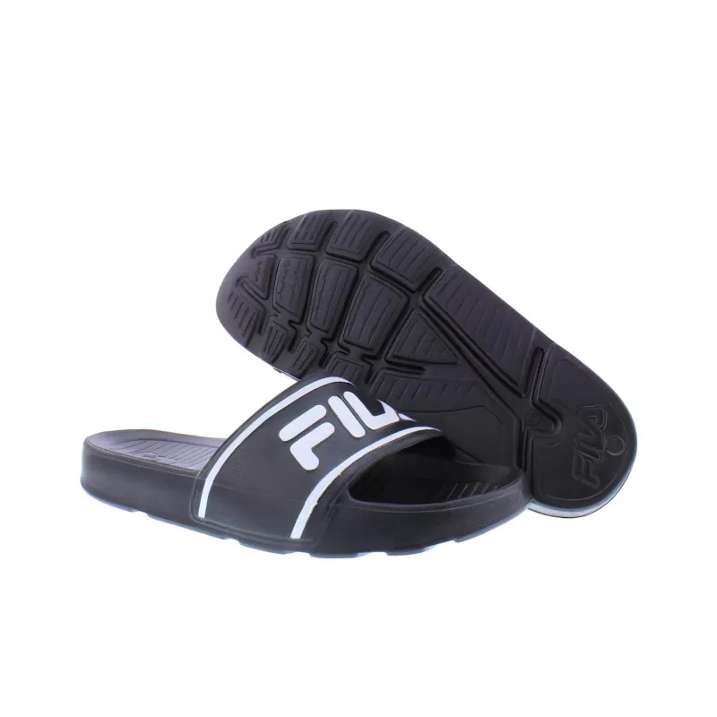 FILA Rubber Sole Slip-Resistant Slippers Women's Black-3