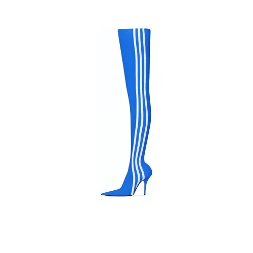 Adidas Originals X Balenciaga Knife Knee-high Boots Women's Blue/White