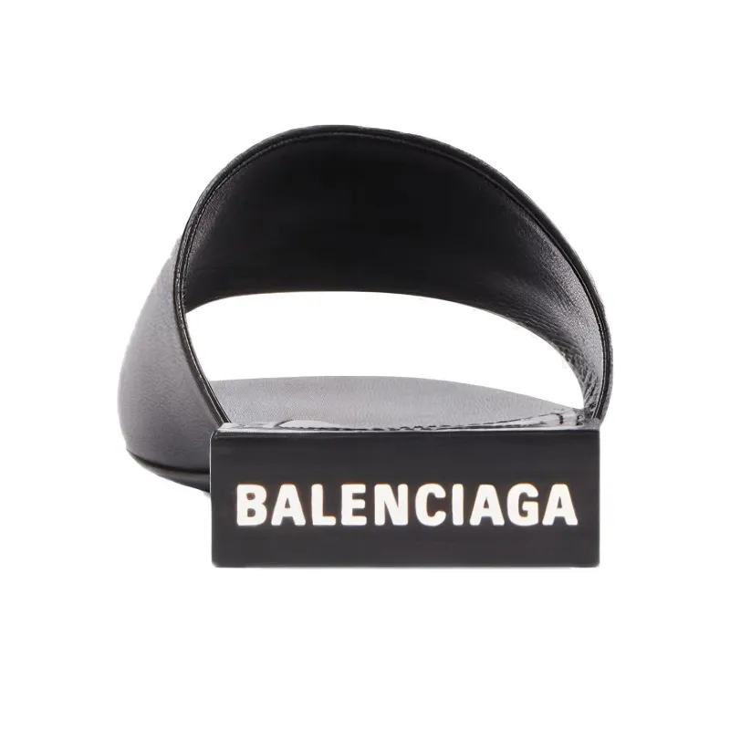 Balenciaga Box Mule Sandal Black Women's-4