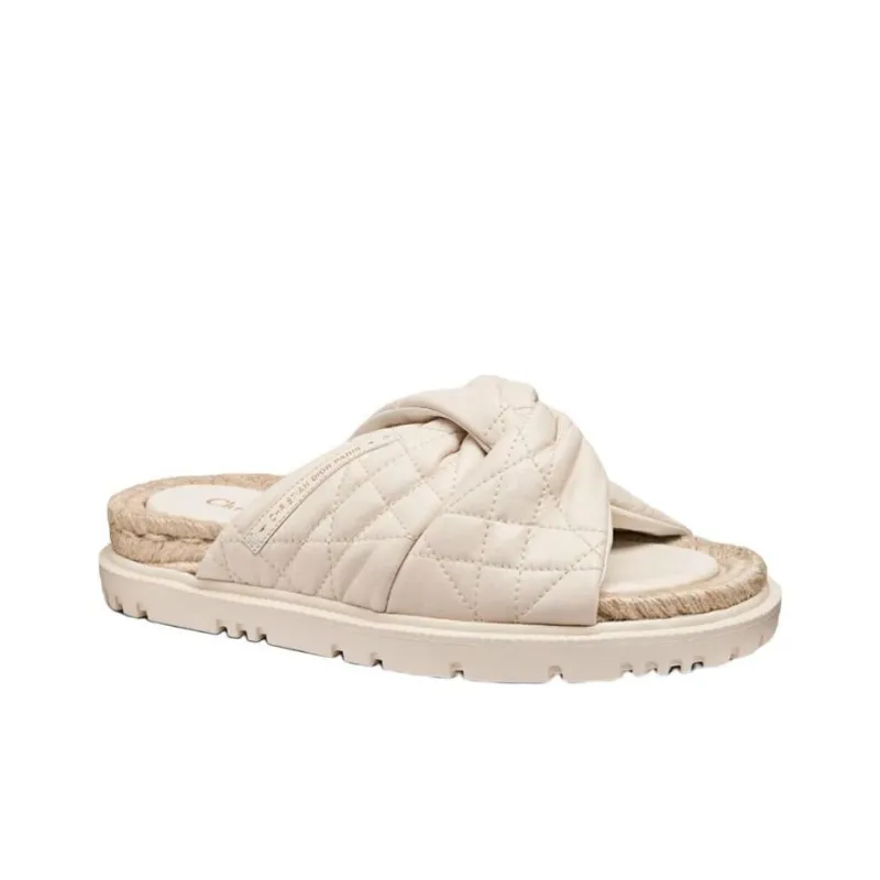 DIOR Dtwist Stylish Sandals Women's Beige-3