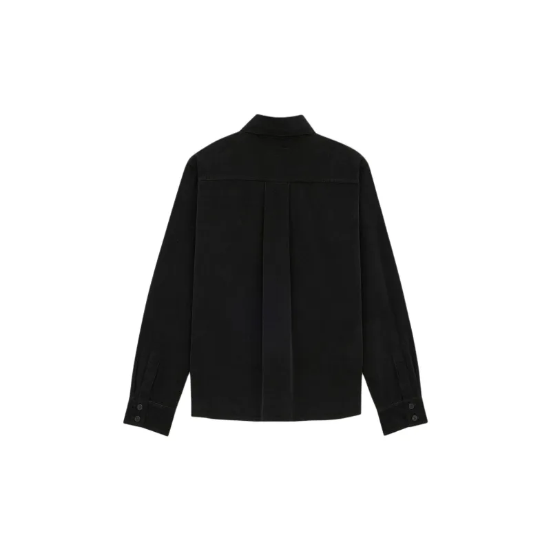 SAINT LAURENT Button Detailed Pointed Collar Overshirt-1