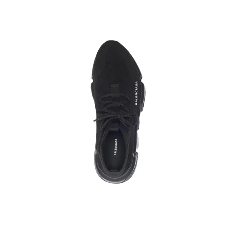 Balenciaga Speed Lace Up Trainer 'Knitted Black' Women's-2
