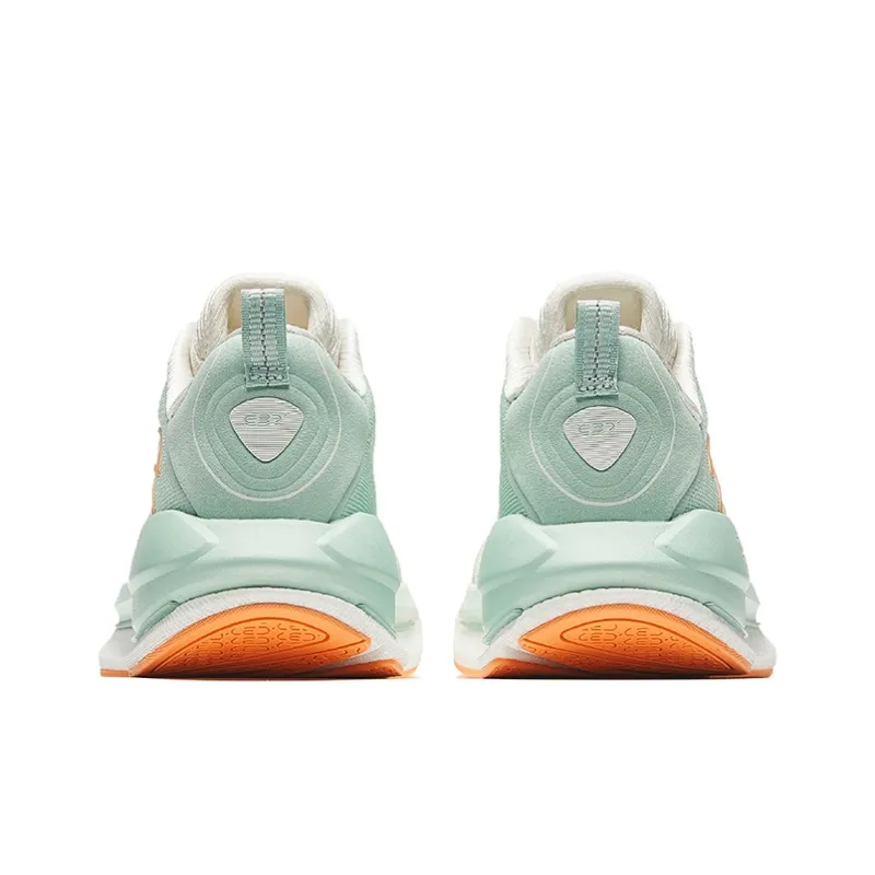 Anta Running Collection Wear-Resistant Slip-Resistant Low-Top Casual Running Shoes Women's White Green-3