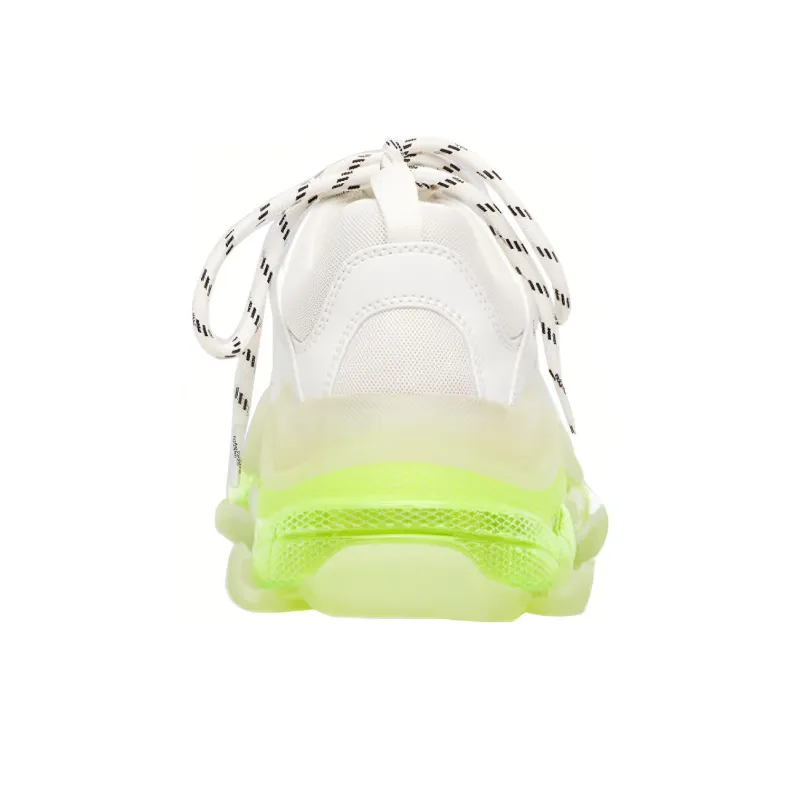 Balenciaga Triple S Clear Sole White Fluo Yellow Women's-4