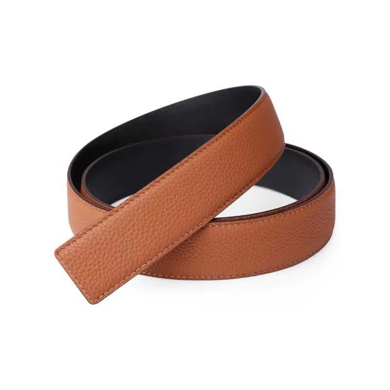 Jaylen Oos Compatible With Smooth Buckle/Pin Buckle/Automatic Buckle Cow Leather Leather Belts Men's Black 3.5cm/3.8cm-12