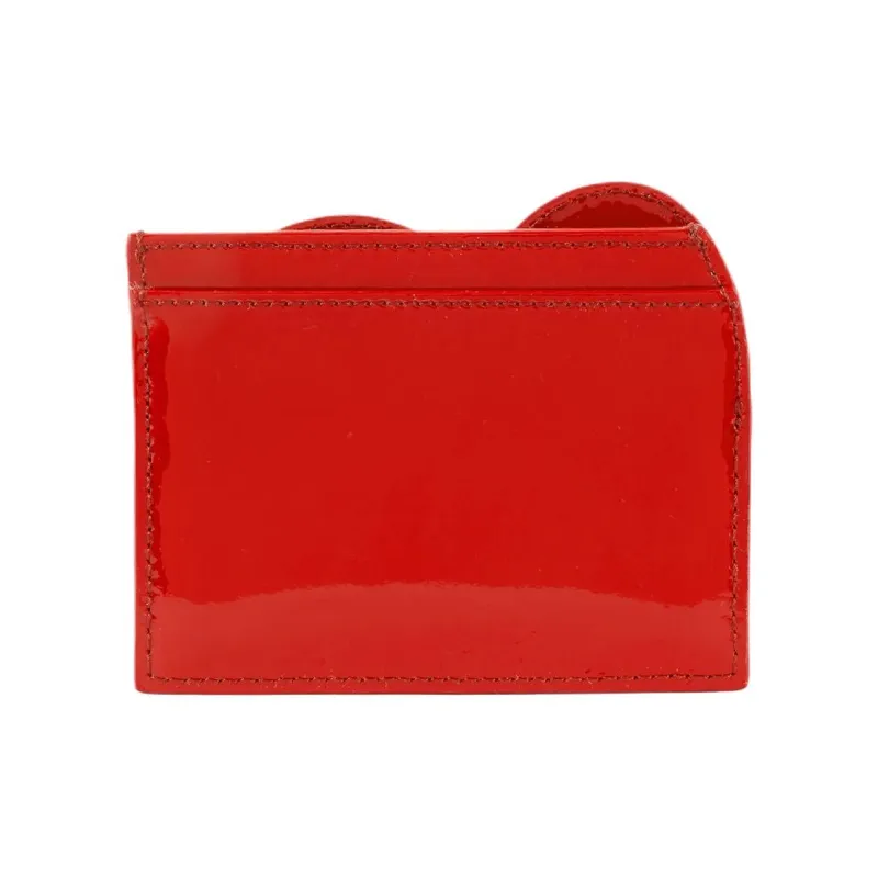 Vivienne Westwood Patent Leather Card Holder Women's Red-2