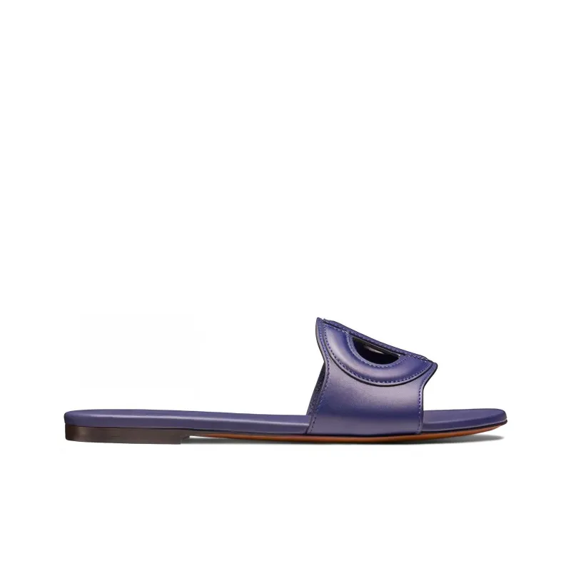 DIOR D-Club Slide Slippers Women's Blue-1