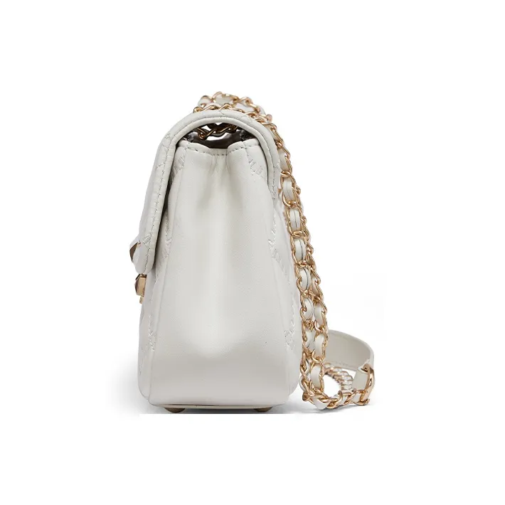 RED DRAGONFLY Cow Leather Crossbody Bags Shoulder Bags Regular Women's Silver/Ecru/Black-8