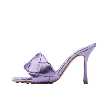 Bottega Veneta Intreccio Metallised Mules Women's