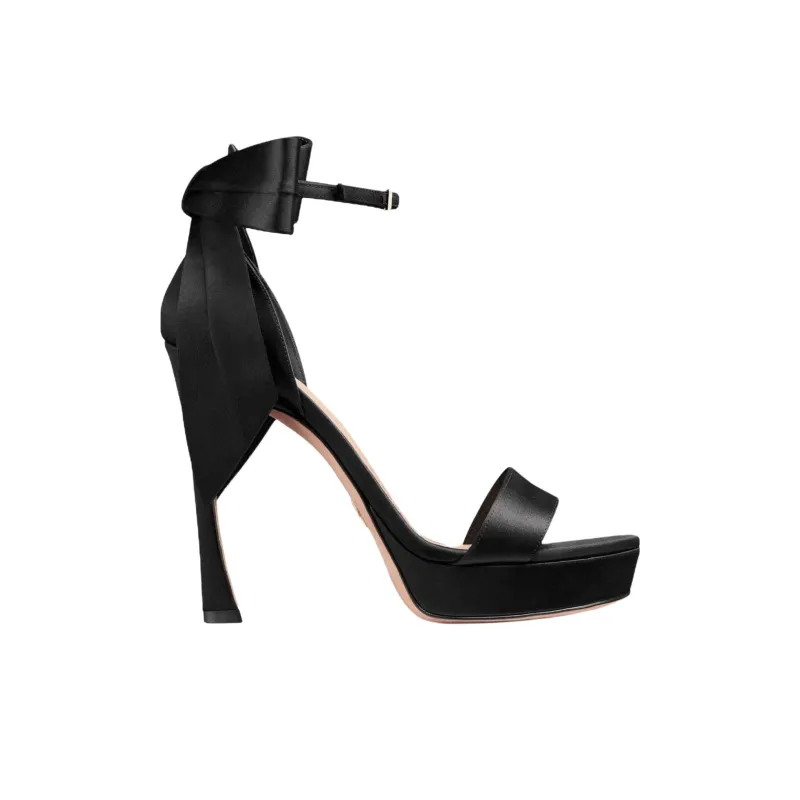 DIOR MLLE One Strap Sandals 12cm Women's Black-1