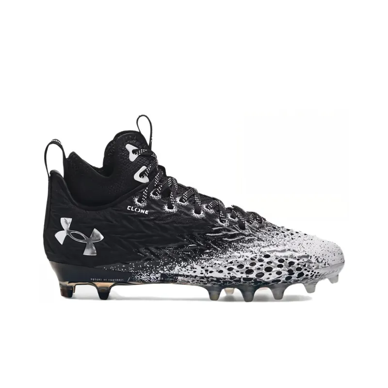 Under Armour Spotlight Clone Mc Football Cleats 'Black White' Women's-1
