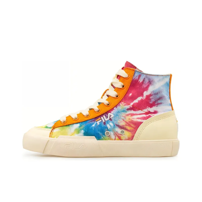 FILA FUSION Fila Block High High Canvas Shoes Colorful Women's-0