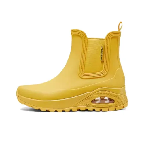 Skechers Street Anti Slip Wear Resistant Mid Top Casual Shoes Women's Yellow