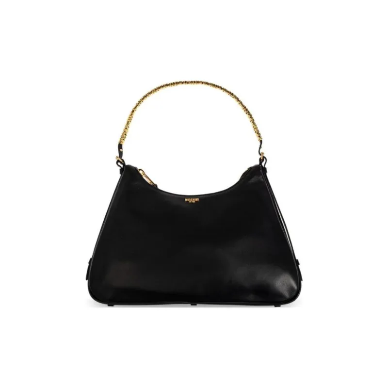 MOSCHINO Logo Lettering Zipped Tote Bag-0
