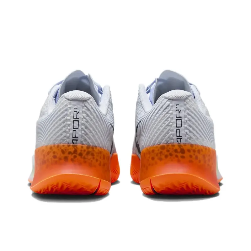 Nike Air Zoom Vapor 11 Anti Slip Wear Resistant Low Top Tennis Shoes Men's White Orange Black-3