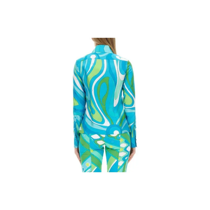 Pucci Marmo print Kaftan Silk Dress-1