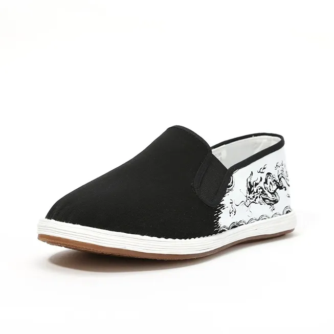Old Meihua Casual Shoes Men's Black-2