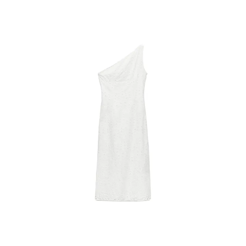 ZARA ZW Series Sleeveless Dress Women's White-1