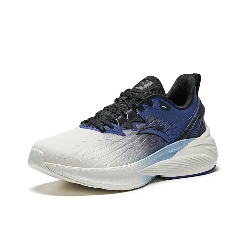 Anta Stinger 5 Cushioning Slip Resistant And Abrasion Resistant Low Top Running Shoes Men's White Blue-1