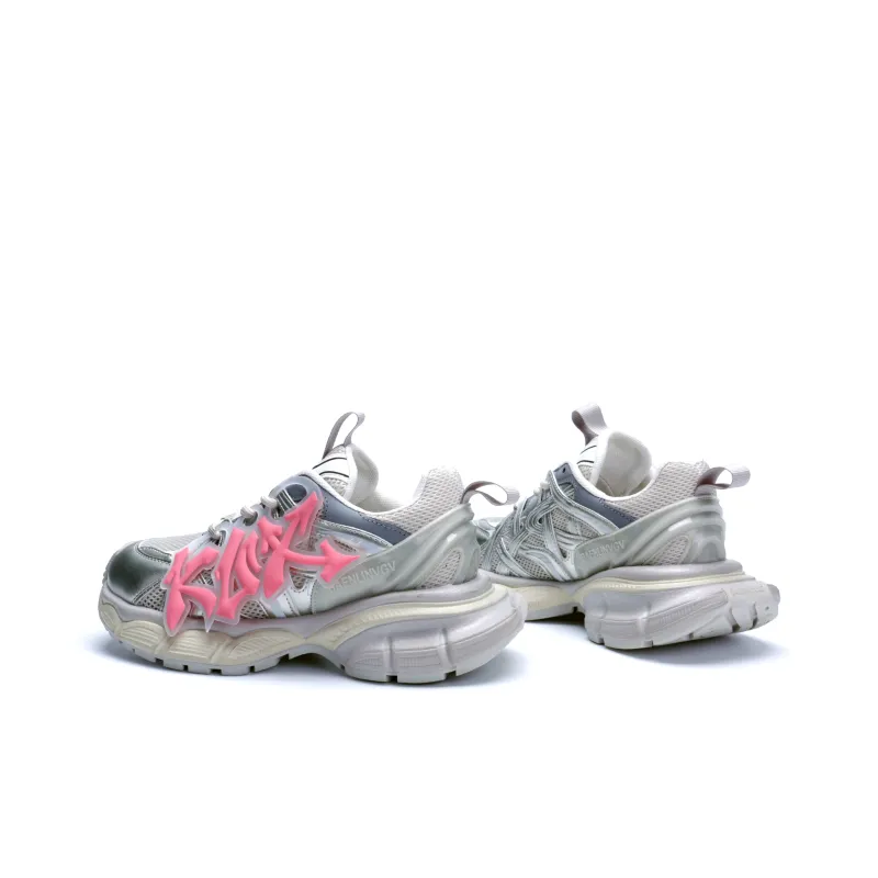 KUX Cushioned Slip-Resistant Breathable Low-Top Chunky Sneakers Women's-19