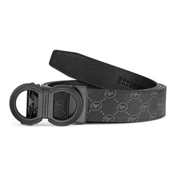 FAIRWHALE Pvc Leather Belts Men's Width 3.5CM