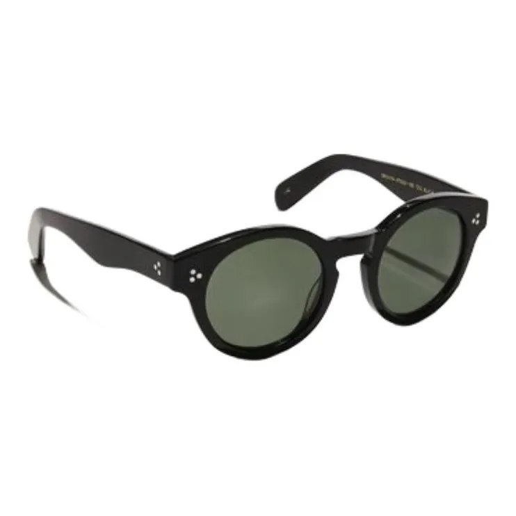 MOSCOT Acetate Oval Sunglasses Men's Black-2