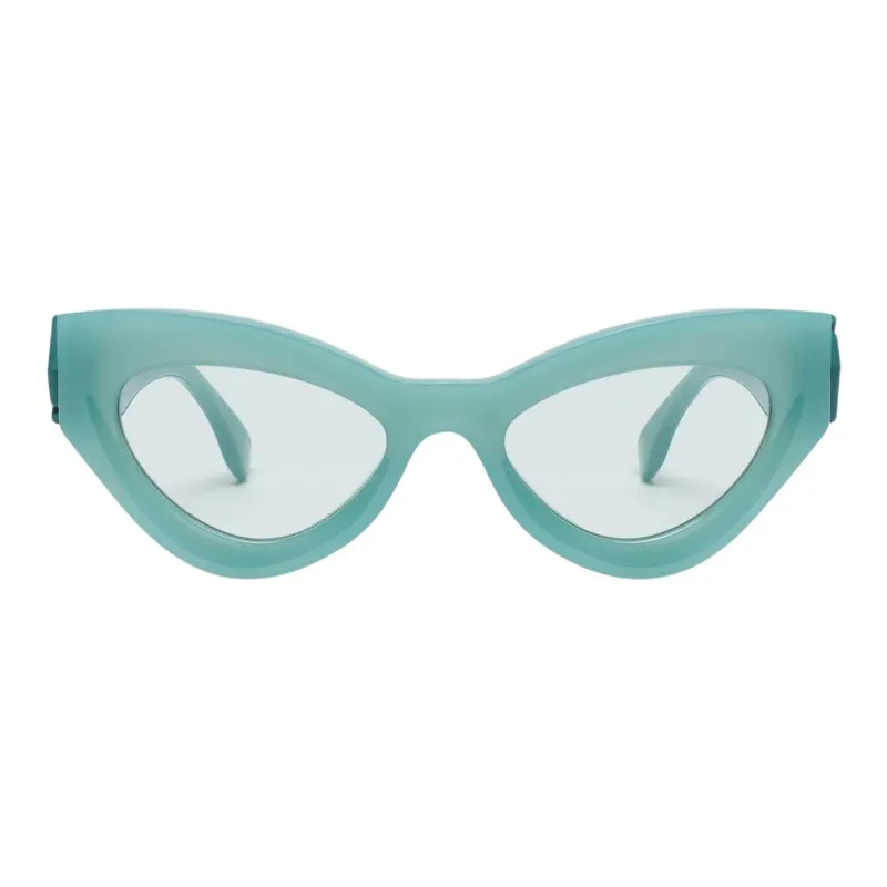 FENDI Acetate Cat Eye Sunglasses Women's Blue-1