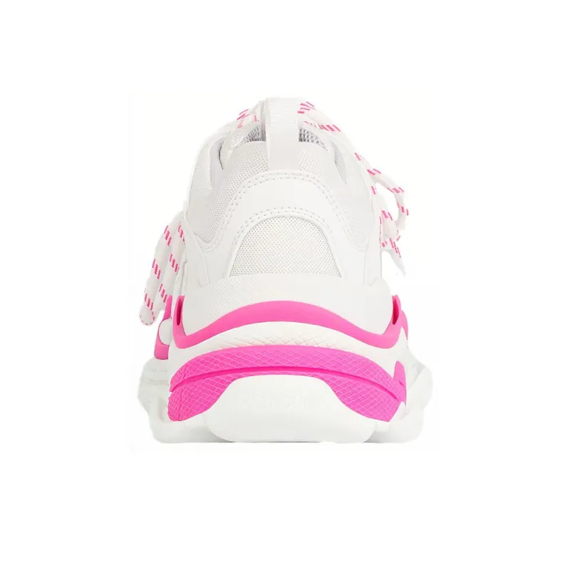 Balenciaga Triple S Fluo Pink White Women's-4