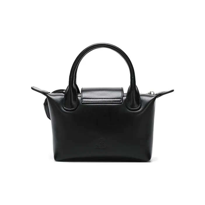 SNOOPY PU Handbag Crossbody Bag Small Size Women's Black-4