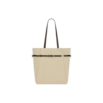 GIVENCHY Voyou Calfskin Tote Bag, Shopping Bag, Shoulder Bag, Handbag Small Size Women's Military Beige