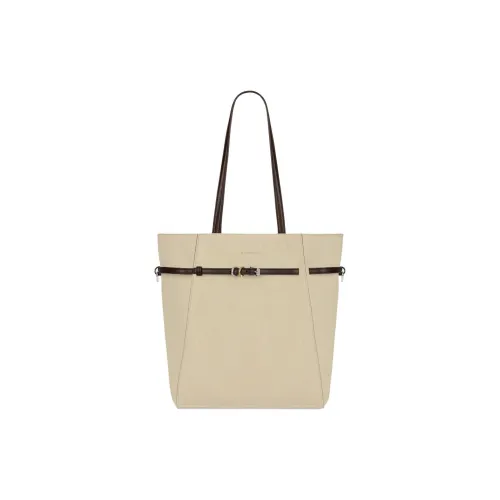 GIVENCHY Voyou Calfskin Tote Bag, Shopping Bag, Shoulder Bag, Handbag Small Size Women's Military Beige