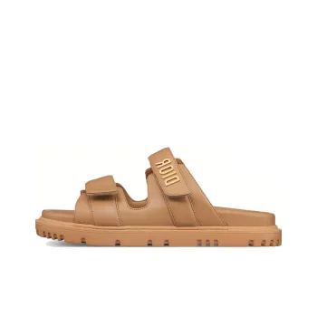 DIOR Rubber Sole Casual Slippers Women's Brown