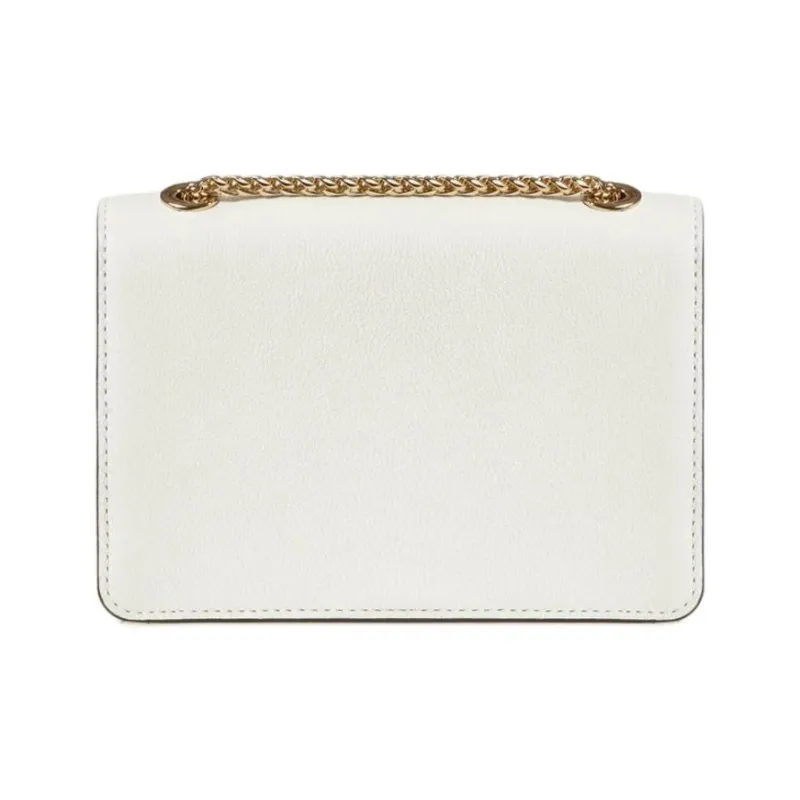 Strathberry Smooth Calf Leather Shoulder Bag Crossbody Bag Mini Women's White-3