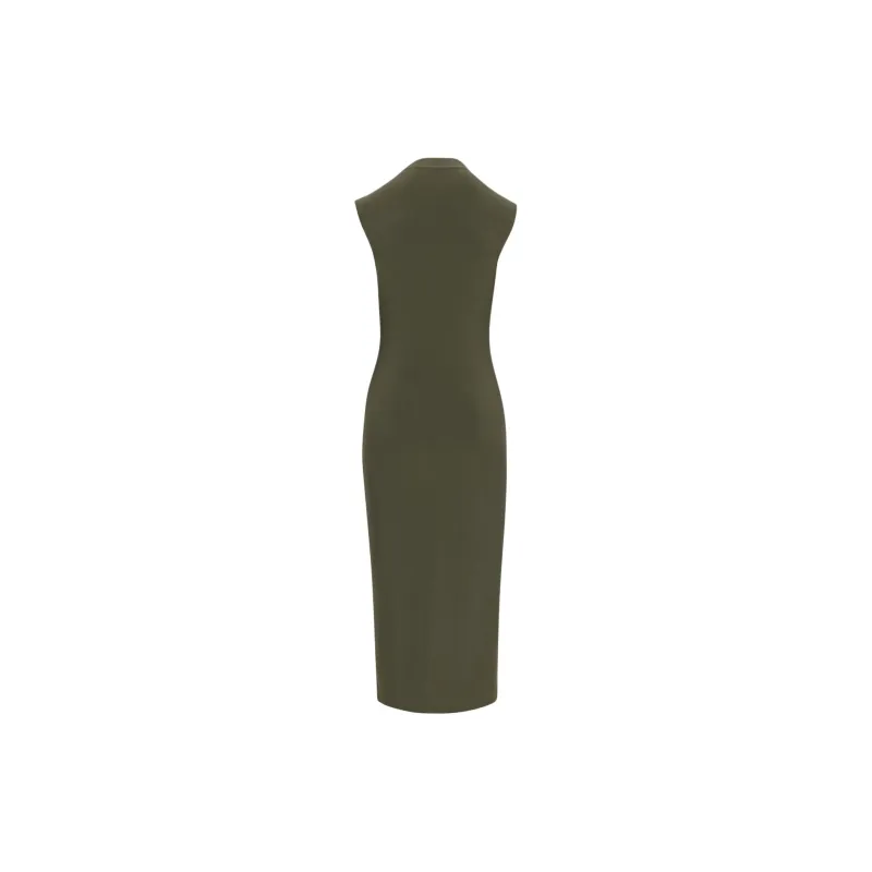 ARITZIA Wilfred Botanist Dress Sleeveless Dress Women's DARK OLIVE/Dark Olive-1