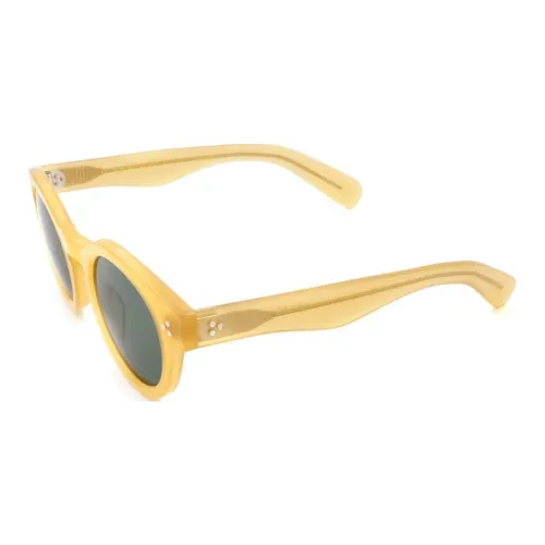 MOSCOT Acetate Oval Sunglasses Peoples Men's Yellow