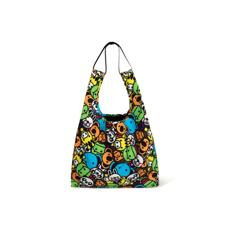 BABY MILO STORE BY A BATHING APE Cartoon Pattern Portable Shopping Bag Regular Unisex Camouflage-1