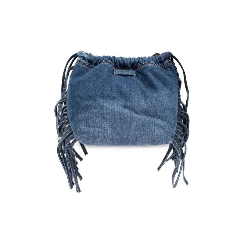 MOSCHINO Denim Handbag Shoulder Bag Women's Blue-1