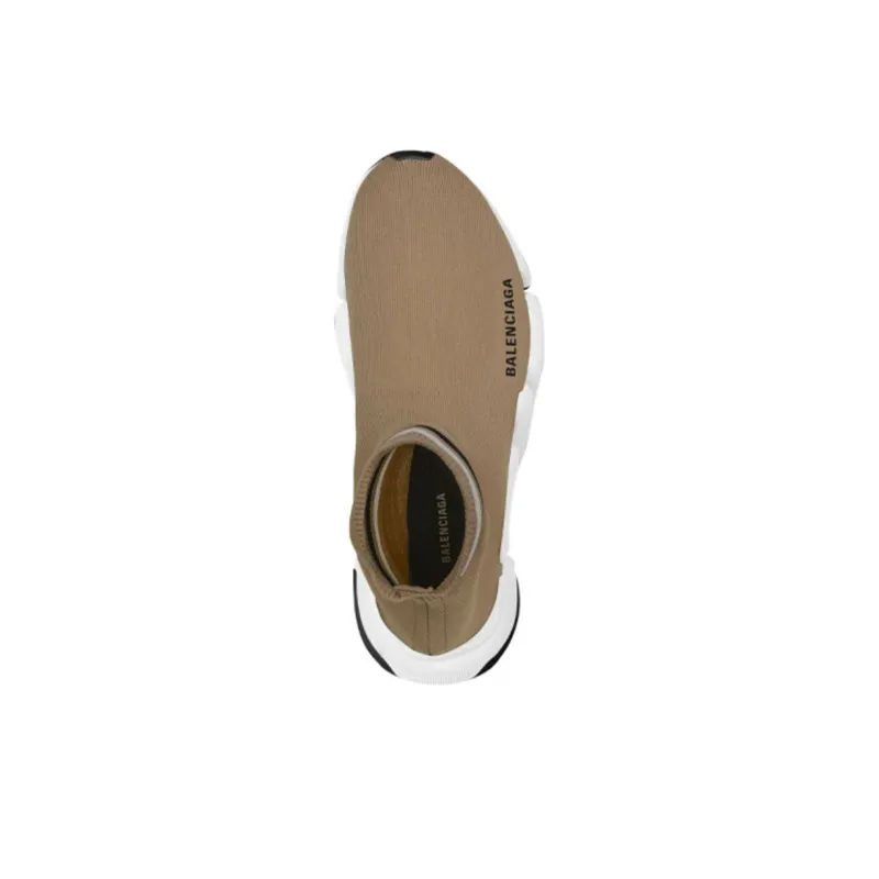 Balenciaga Speed 2.0 Recycled Knit Beige Stripes-3