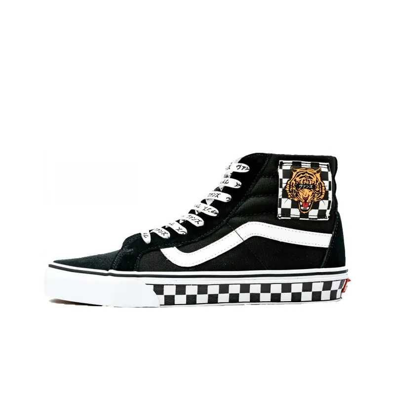 Vans Vault SK8 Hi Reissue Tiger Check 'Black White'-0